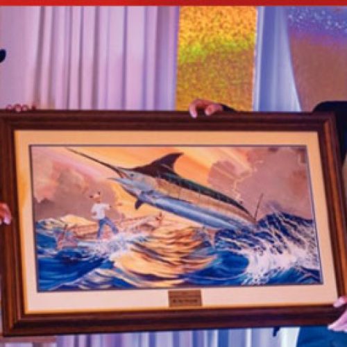 Everglades conservationist Ron Bergeron honored during annual Guy Harvey Ocean Foundation Banquet