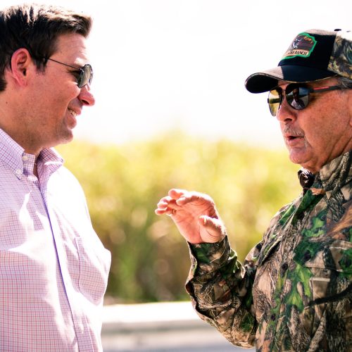 Ron Bergeron  & Governor Ron DeSantis 